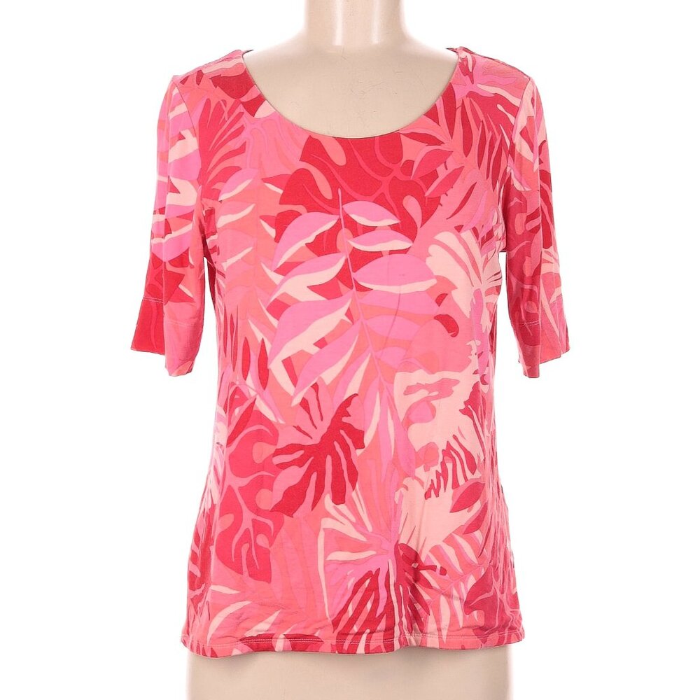 Chico's Size Med (1) Short Sleeve T-Shirt